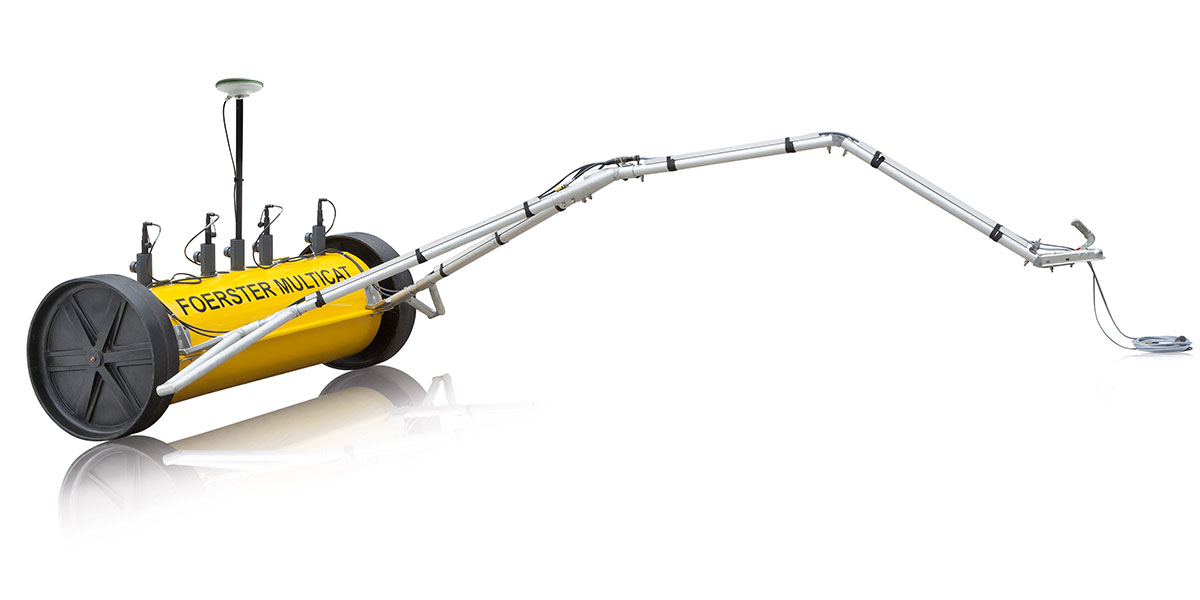 A robust non-magnetic trailer for fast and precise detection over wide 